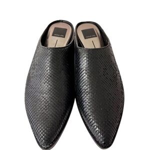 Dolce Vita Black Textured Slip-On Loafers